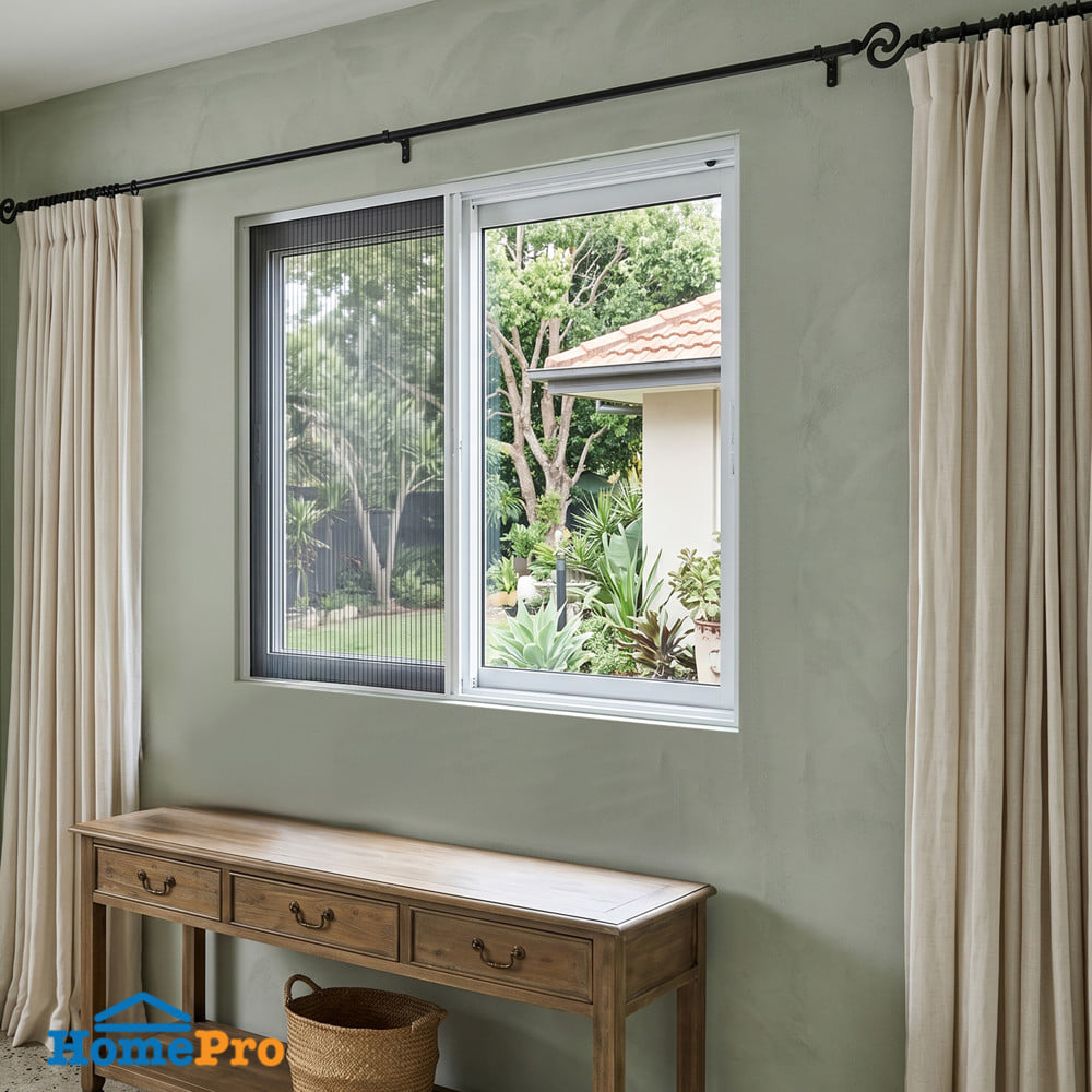 ชุดมุ้งจีบหน้าต่างอะลูมิเนียม พร้อมราง WINDOW ASIA  120x110 ซม. สีขาว
