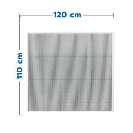 ชุดมุ้งจีบหน้าต่างอะลูมิเนียม พร้อมราง WINDOW ASIA  120x110 ซม. สีขาว_0