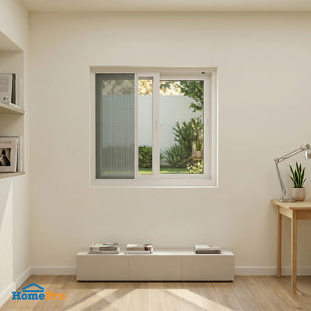 ชุดมุ้งจีบหน้าต่างอะลูมิเนียม พร้อมราง WINDOW ASIA  120x110 ซม. สีขาว_3
