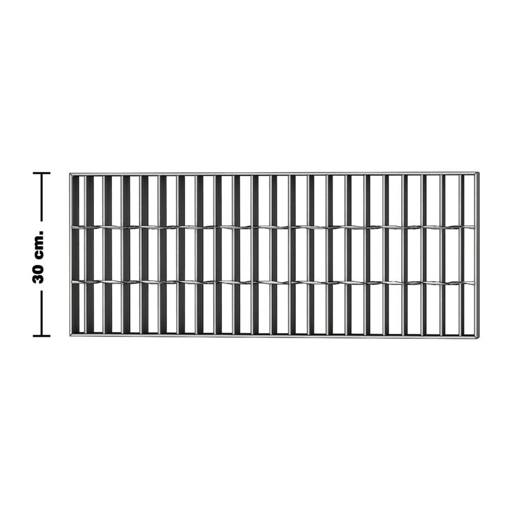 ตะแกรงรางน้ำเหล็ก ONGROUND 30x100x2.5 ซม. หนา 3 มม.