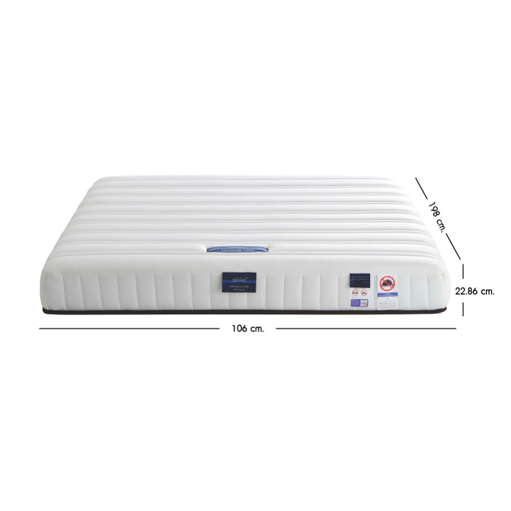 ที่นอนไฮบริด 3.5 ฟุต MIDAS DYNAMIK 1200 (พร้อมหมอนหนุน 1 ใบ)