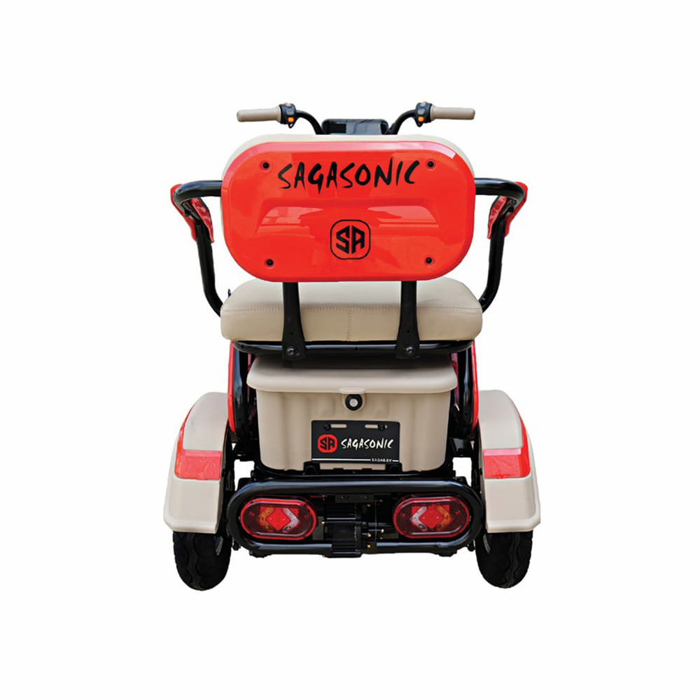 สกู๊ตเตอร์ไฟฟ้า 3 ล้อ SAGASONIC X4 สีส้ม