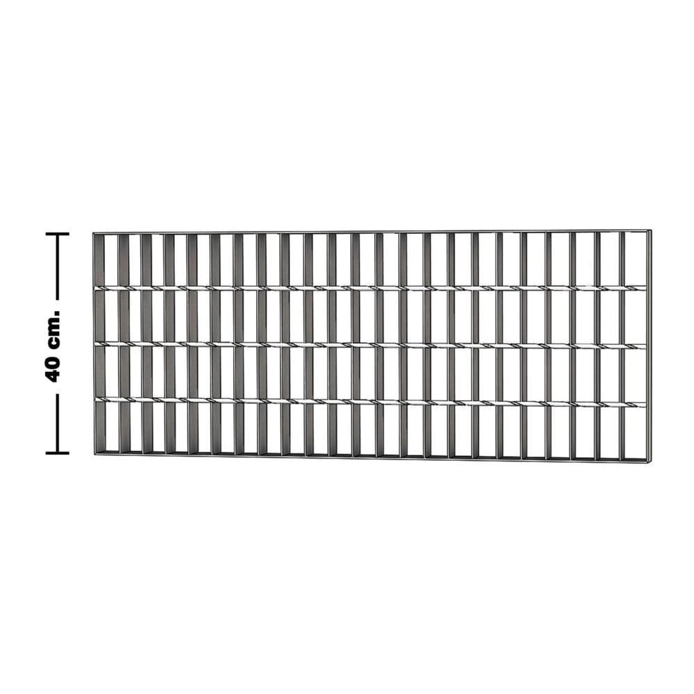ตะแกรงรางน้ำเหล็ก ONGROUND 40x100x2.5 ซม. หนา 3 มม.