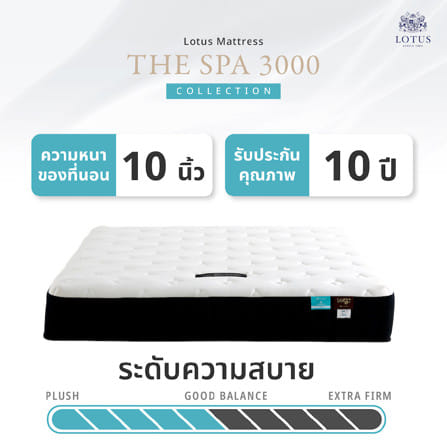 ที่นอนสปริง 3.5 ฟุต LOTUS THE SPA 3000 (พร้อมหมอนหนุน 1 ใบ)_12