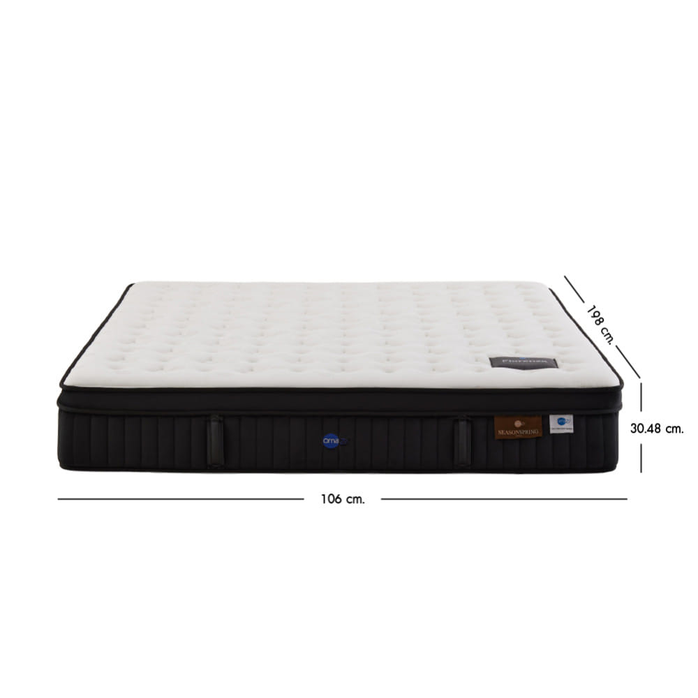 ที่นอนพ็อกเก็ตสปริง 3.5 ฟุต OMAZZ FIORENZA (พร้อมชุดเครื่องนอน 6 ชิ้น)
