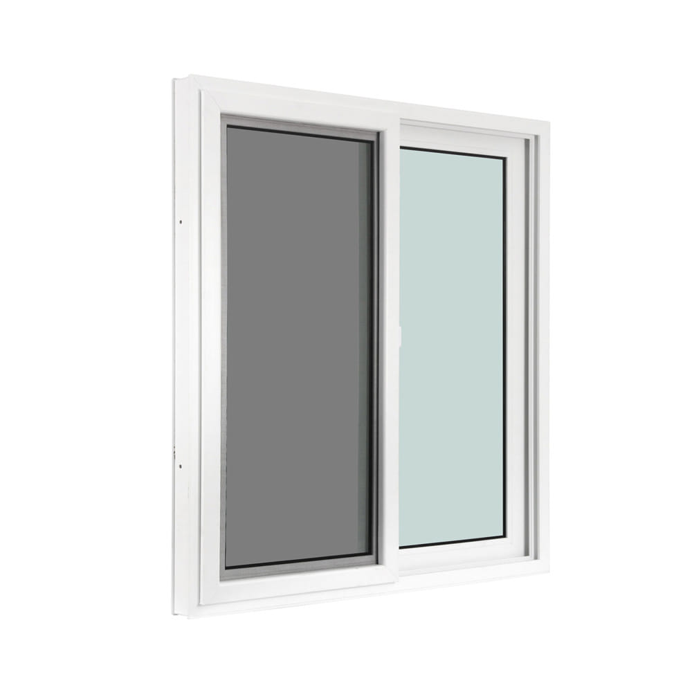 หน้าต่างบานเลื่อน UPVC S-S มุ้ง WINDOW ASIA ECO 120x110 ซม. สีขาว