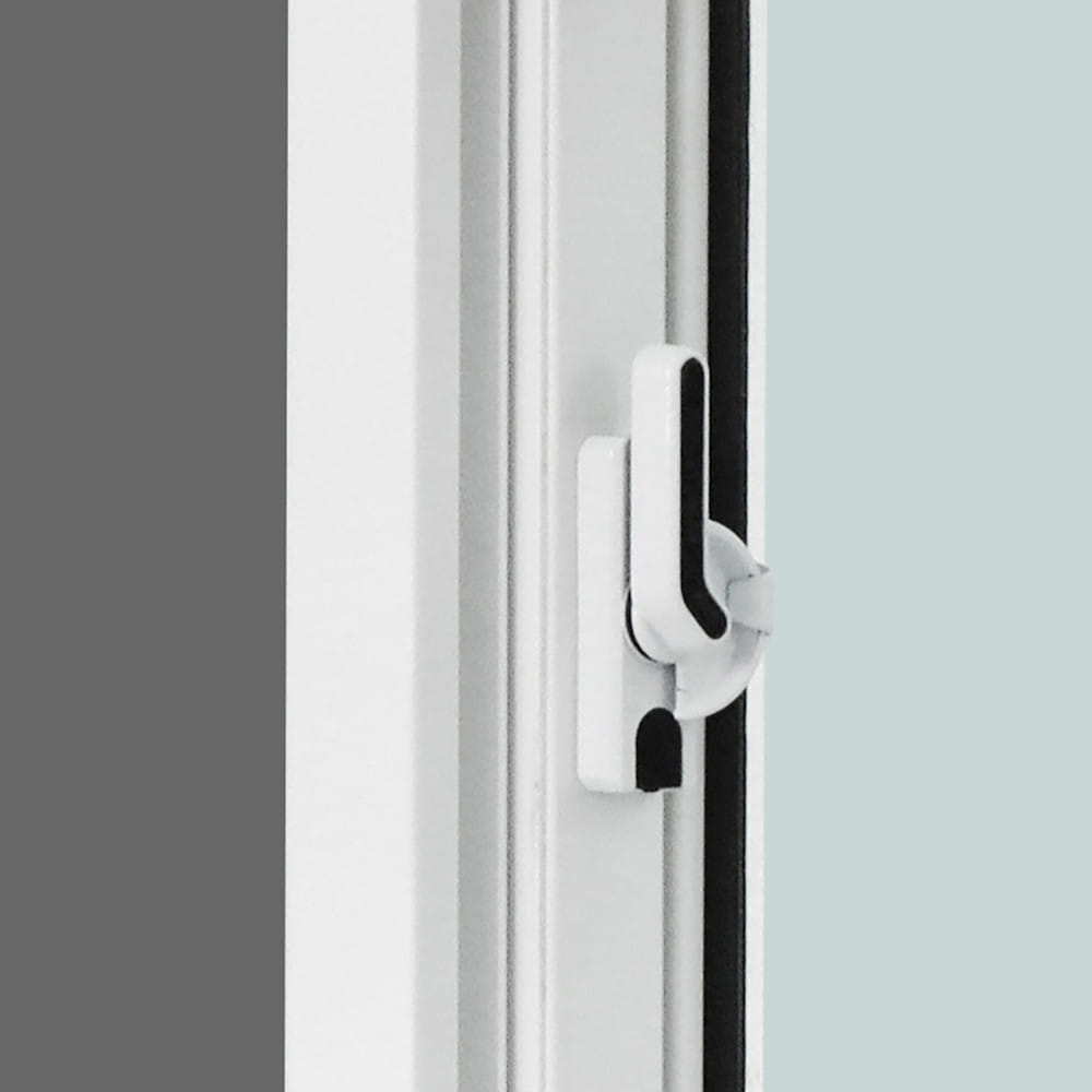 หน้าต่างบานเลื่อน UPVC S-S มุ้ง WINDOW ASIA ECO60 100x100 ซม. สีขาว