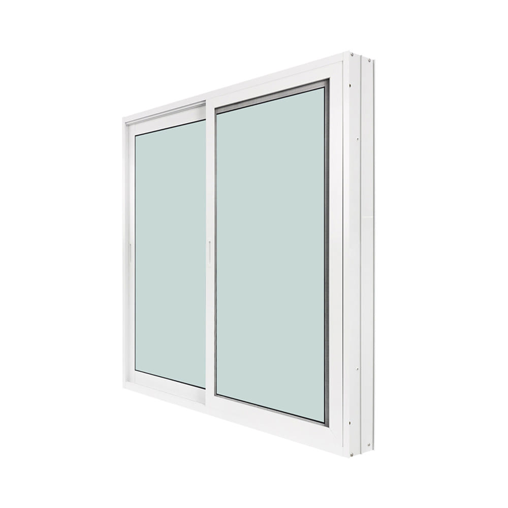 หน้าต่างบานเลื่อน อะลูมิเนียม S-S WINDOW ASIA ECO 100x100 ซม. สีขาว