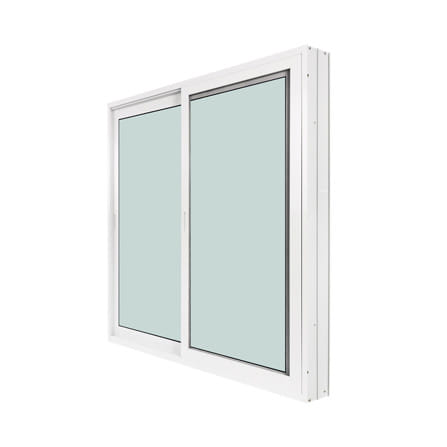 หน้าต่างบานเลื่อน อะลูมิเนียม S-S WINDOW ASIA ECO 100x100 ซม. สีขาว_1