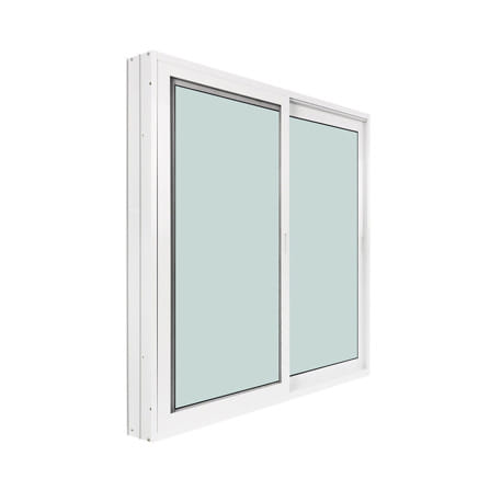หน้าต่างบานเลื่อน อะลูมิเนียม S-S WINDOW ASIA ECO 100x100 ซม. สีขาว_2