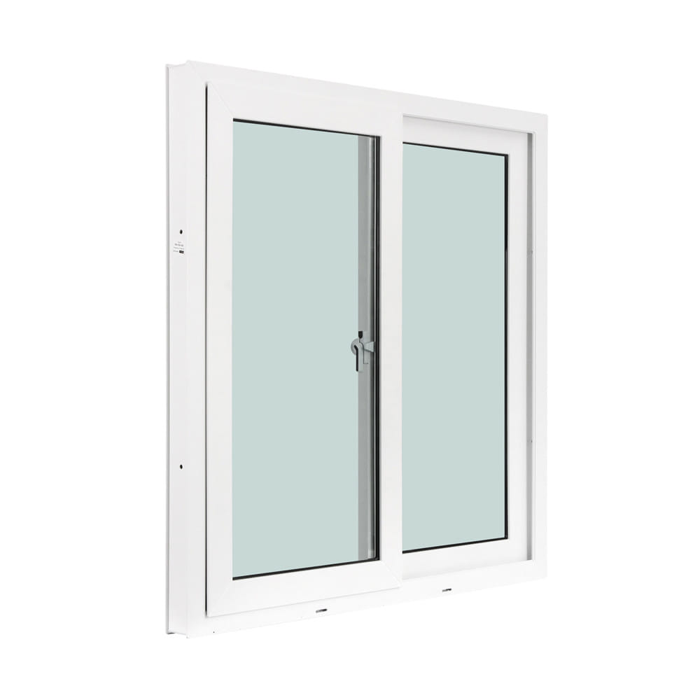 หน้าต่างบานเลื่อน UPVC S-S WINDOW ASIA ECO60 100x100 ซม. สีขาว