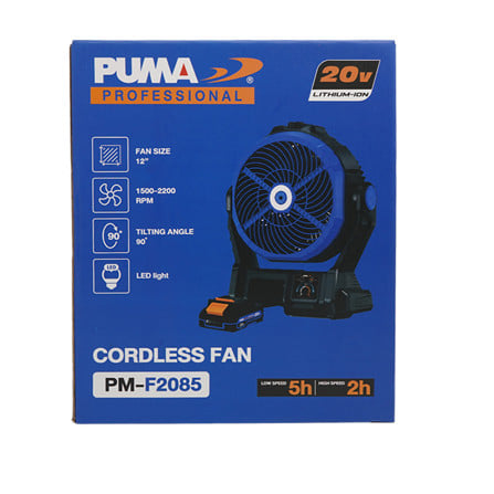 พัดลมไร้สาย (เฉพาะตัวเครื่อง) PUMA F2085 20 โวลต์_12