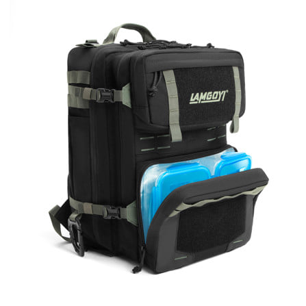 กระเป๋าเป้ สายฟิตเนส LAMGOYI GYM & HYROX รุ่น TRAIN 35 ลิตร สีดำ-เขียว_1