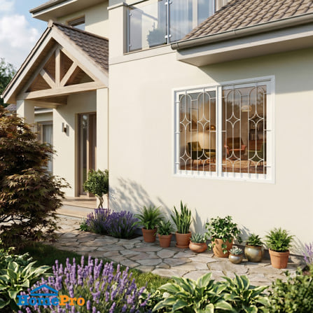 หน้าต่างบานเลื่อน UPVC S-S เหล็กดัด มุ้ง WINDOW ASIA ลายข้าวหลามตัด 120x110 ซม. สีขาว_4