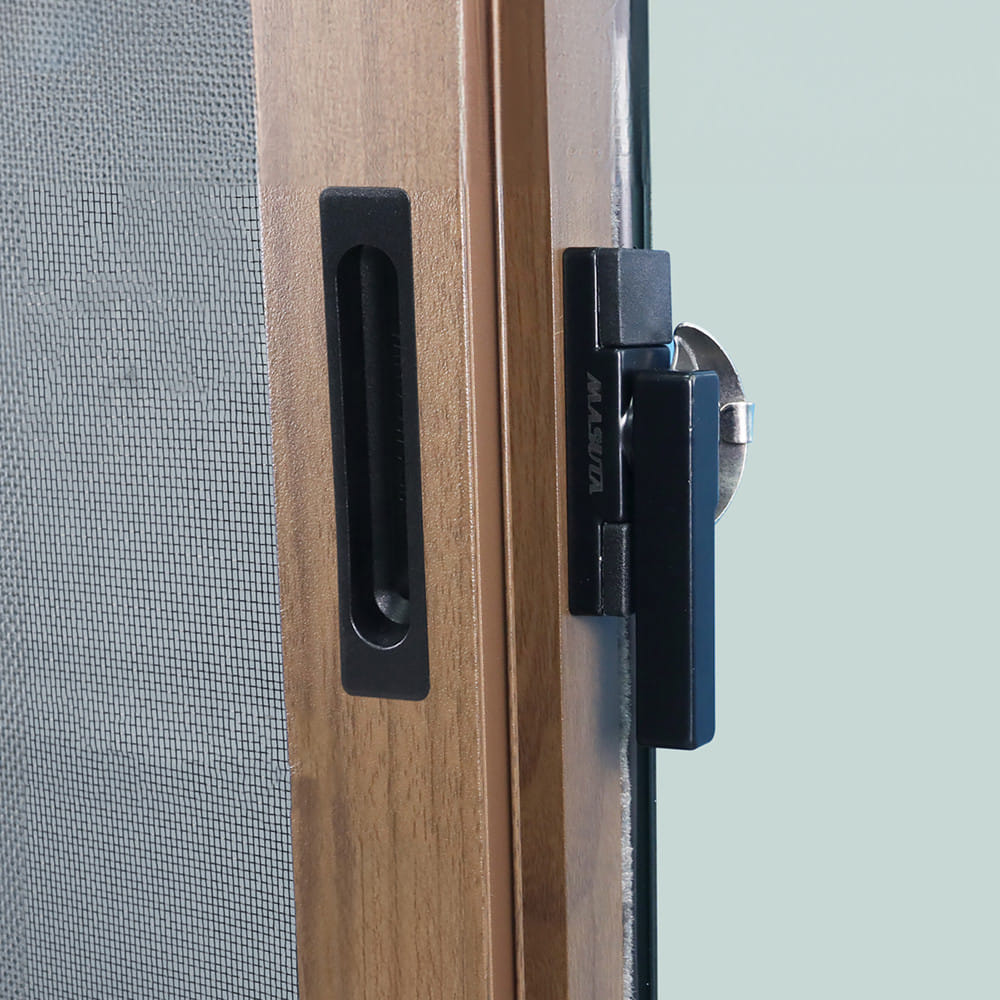 หน้าต่างบานเลื่อน อะลูมิเนียม S-S มุ้ง WINDOW ASIA 100x110 ซม. สีน้ำตาลลายไม้