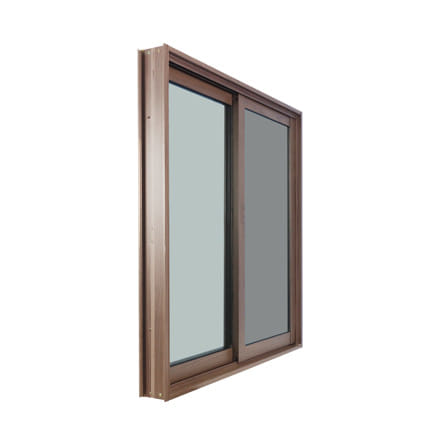 หน้าต่างบานเลื่อน อะลูมิเนียม S-S มุ้ง WINDOW ASIA 100x110 ซม. สีน้ำตาลลายไม้_2