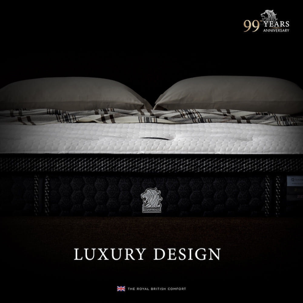 ที่นอนพ็อกเก็ตสปริง 5 ฟุต DUNLOPILLO SOVEREIGN (พร้อมชุดเครื่องนอน 11 ชิ้น)