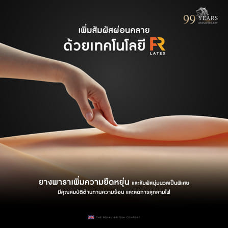 ที่นอนพ็อกเก็ตสปริง 6 ฟุต DUNLOPILLO SOVEREIGN (พร้อมชุดเครื่องนอน 11 ชิ้น)_9