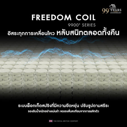 ที่นอนพ็อกเก็ตสปริง 6 ฟุต DUNLOPILLO SOVEREIGN (พร้อมชุดเครื่องนอน 11 ชิ้น)_14