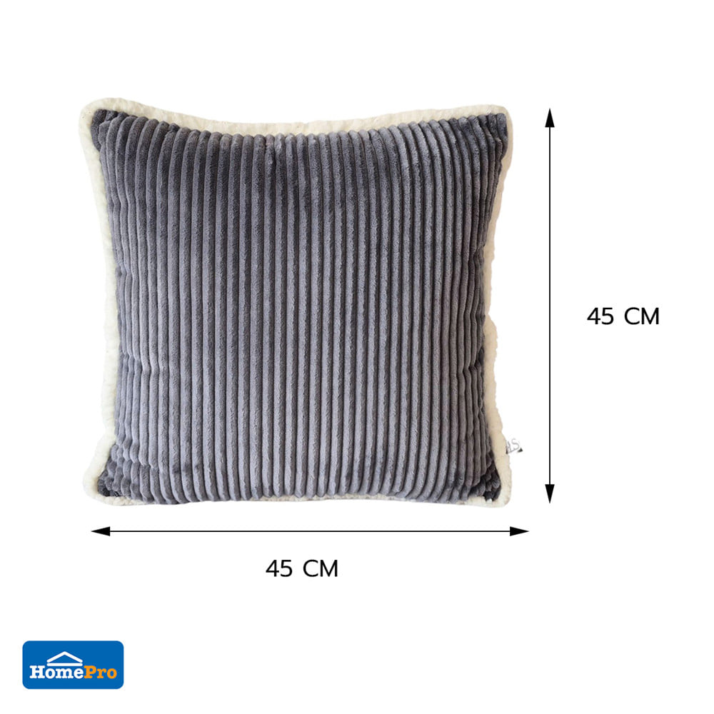 หมอนอิง HOME LIVING STYLE MOJI 18x18 นิ้ว สีเทา