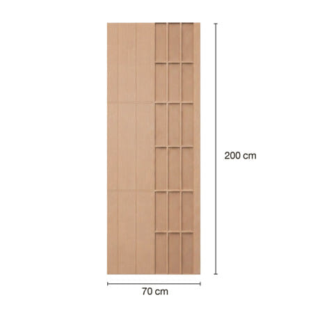 ประตูภายในโพลีสไตรีน ไม่เจาะลูกบิด LINEDEKOR AQUA 70x200 ซม. สีบีชด้าน_3