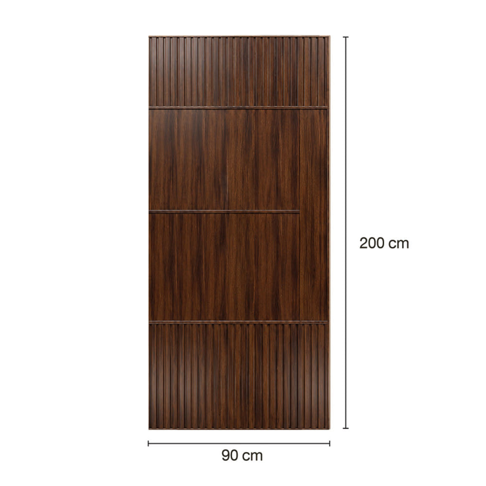 ประตูภายในโพลีสไตรีน ไม่เจาะลูกบิด LINEDEKOR SAND 90x200 ซม. สีโอ๊ค
