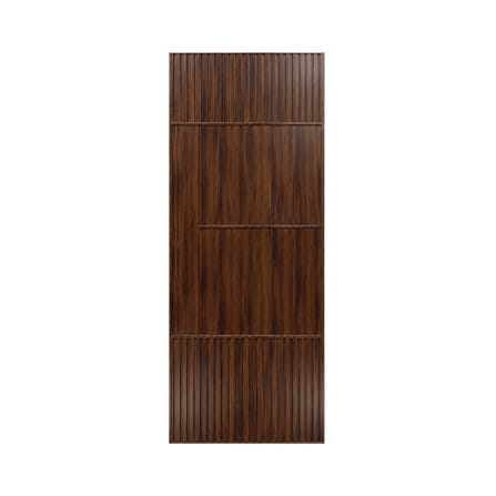 ประตูภายในโพลีสไตรีน ไม่เจาะลูกบิด LINEDEKOR SAND 90x200 ซม. สีโอ๊ค_0