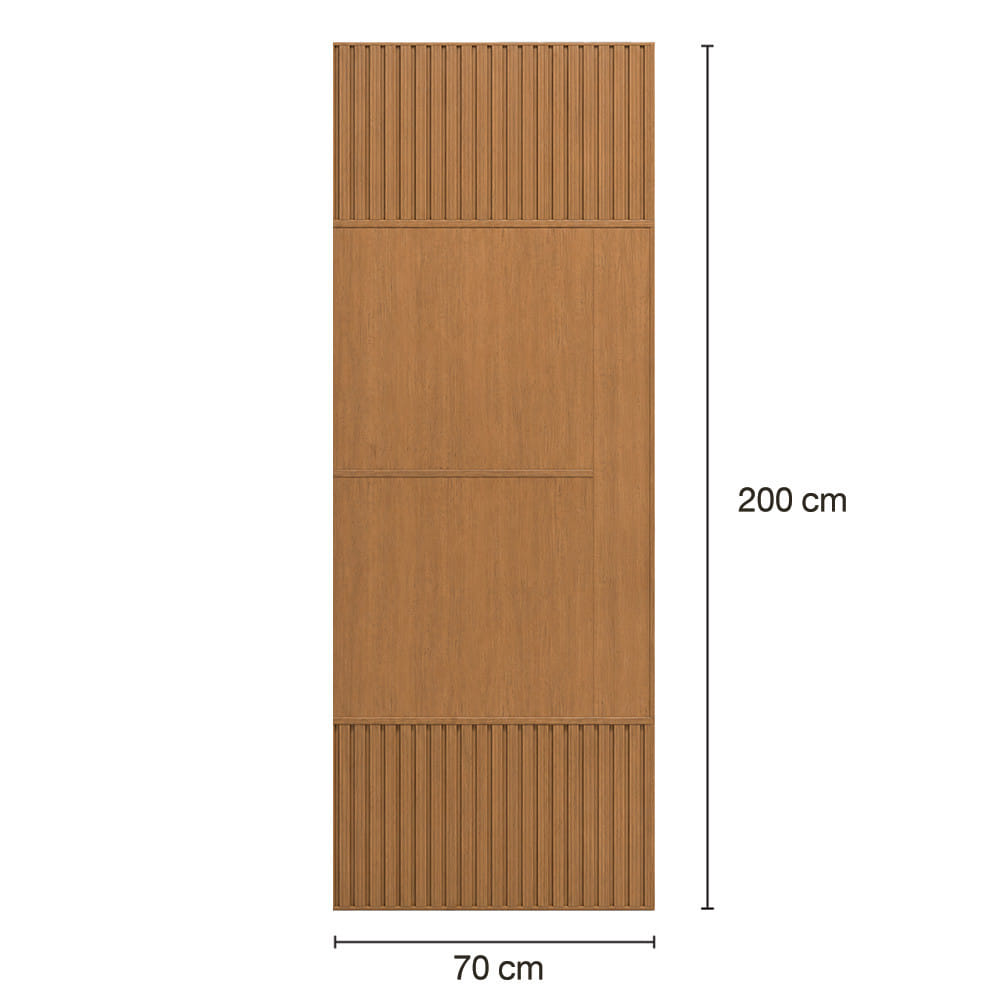 ประตูภายในโพลีสไตรีน ไม่เจาะลูกบิด LINEDEKOR SAND 70x200 ซม. สีสักด้าน