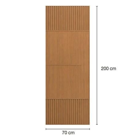 ประตูภายในโพลีสไตรีน ไม่เจาะลูกบิด LINEDEKOR SAND 70x200 ซม. สีสักด้าน_3