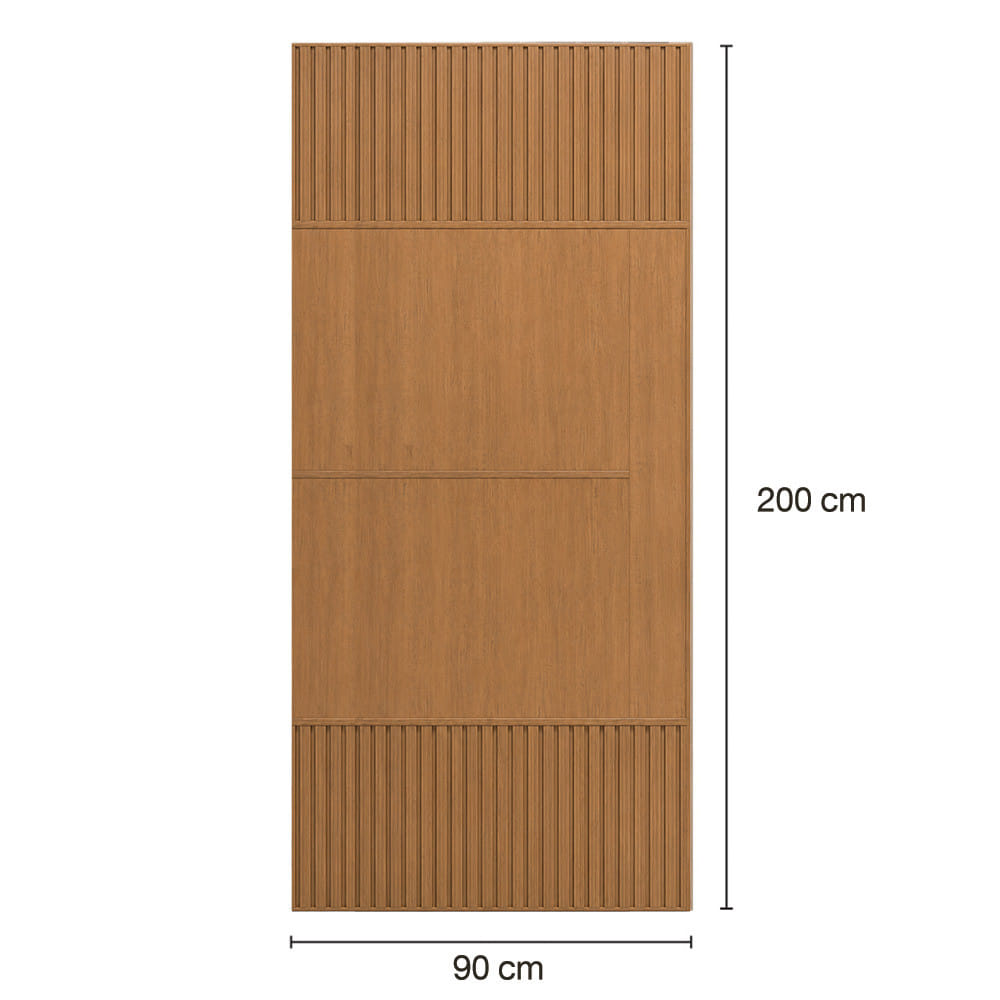 ประตูภายในโพลีสไตรีน ไม่เจาะลูกบิด LINEDEKOR SAND 90x200 ซม. สีสักด้าน