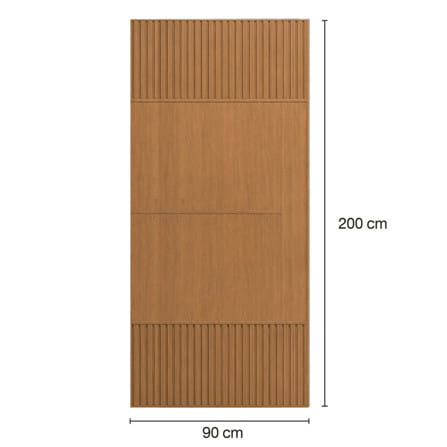 ประตูภายในโพลีสไตรีน ไม่เจาะลูกบิด LINEDEKOR SAND 90x200 ซม. สีสักด้าน_3