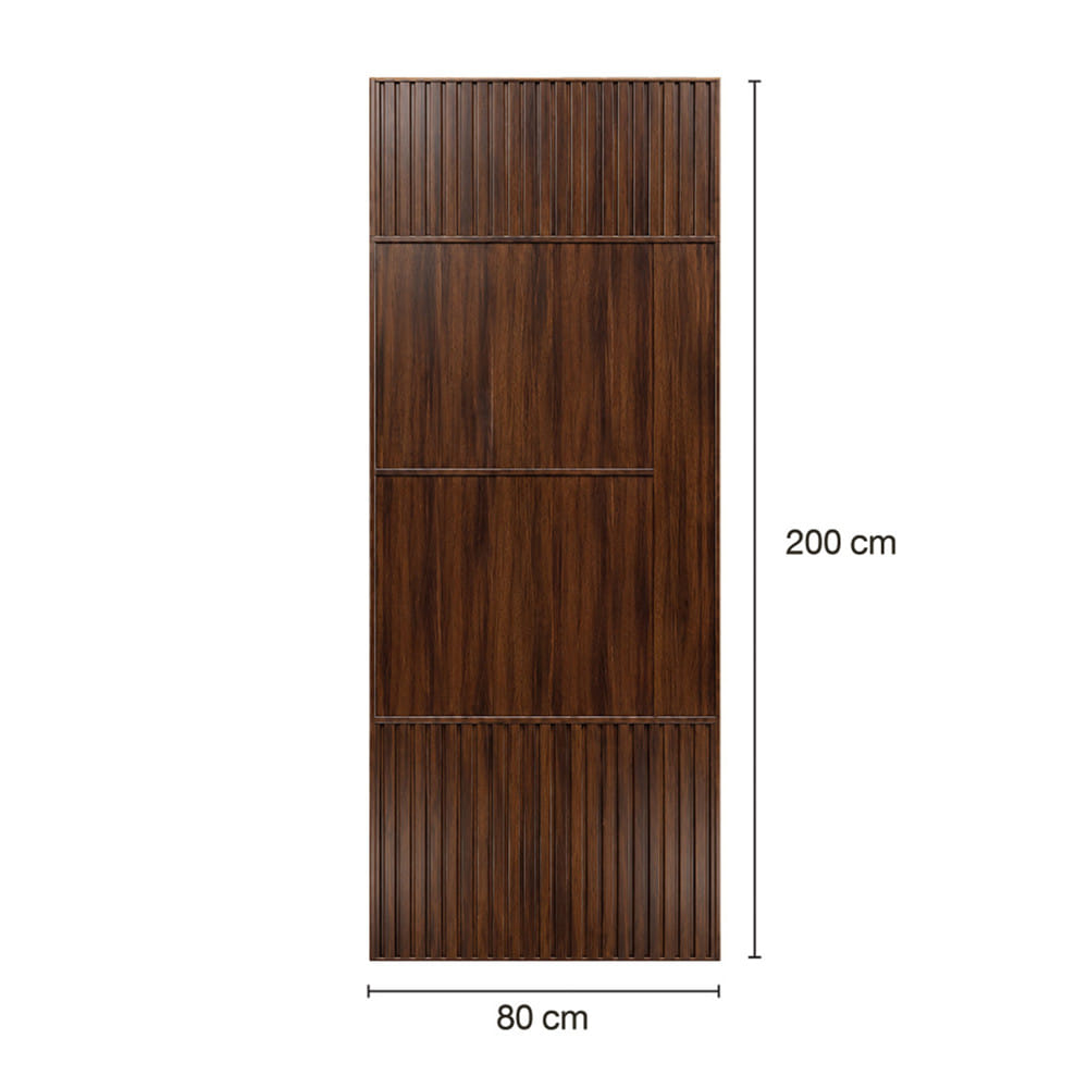 ประตูภายในโพลีสไตรีน ไม่เจาะลูกบิด LINEDEKOR SAND 80x200 ซม. สีโอ๊ค