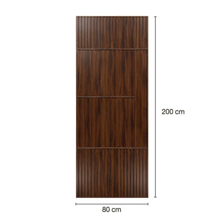 ประตูภายในโพลีสไตรีน ไม่เจาะลูกบิด LINEDEKOR SAND 80x200 ซม. สีโอ๊ค_3
