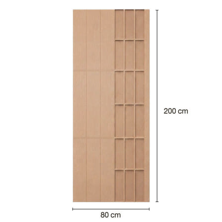 ประตูภายในโพลีสไตรีน ไม่เจาะลูกบิด LINEDEKOR AQUA 80x200 ซม. สีบีชด้าน_3