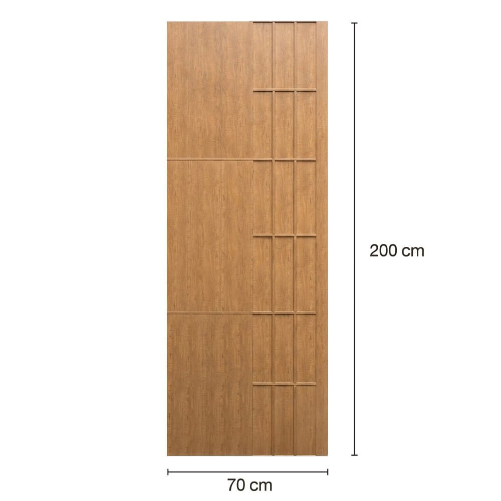 ประตูภายในโพลีสไตรีน ไม่เจาะลูกบิด LINEDEKOR AQUA 70x200 ซม. สีสักด้าน