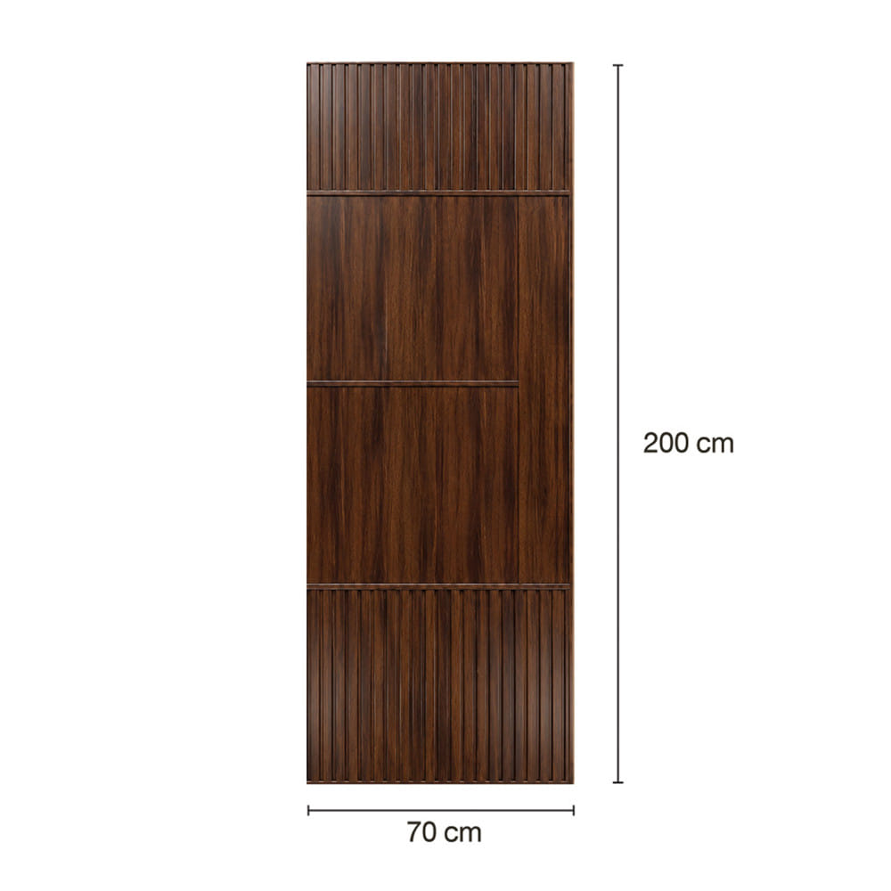 ประตูภายในโพลีสไตรีน ไม่เจาะลูกบิด LINEDEKOR SAND 70x200 ซม. สีโอ๊ค