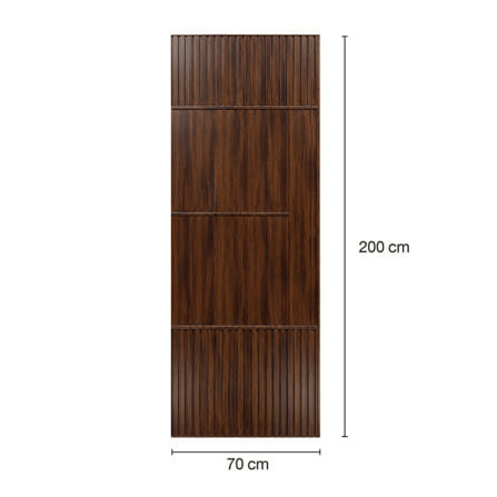 ประตูภายในโพลีสไตรีน ไม่เจาะลูกบิด LINEDEKOR SAND 70x200 ซม. สีโอ๊ค_3