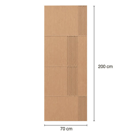 ประตูภายในโพลีสไตรีน ไม่เจาะลูกบิด LINEDEKOR PALM 70x200 ซม. สีบีชด้าน_3