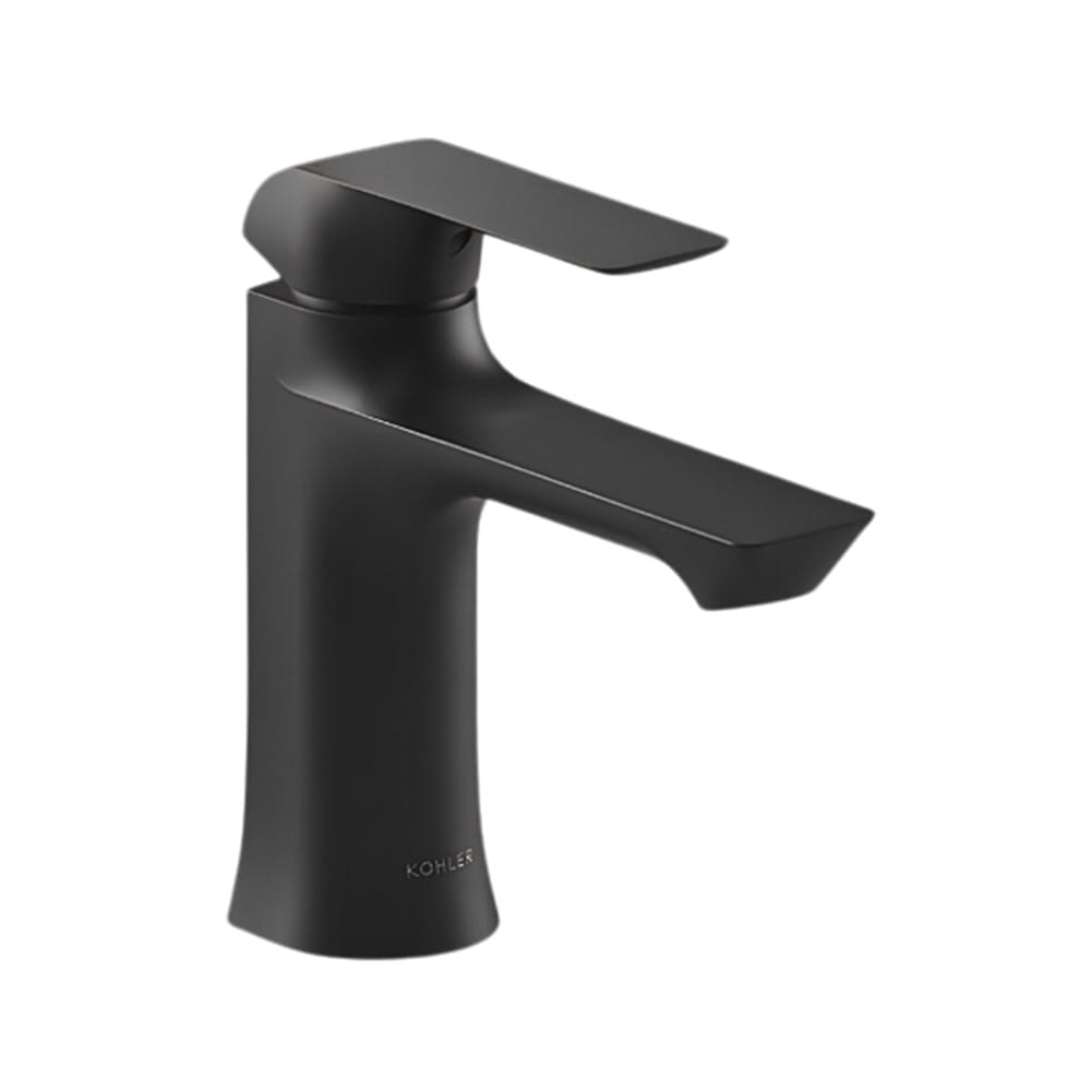 ก๊อกอ่างล้างหน้าผสมเคาน์เตอร์ KOHLER K-33406T-4-BL สีดำด้าน