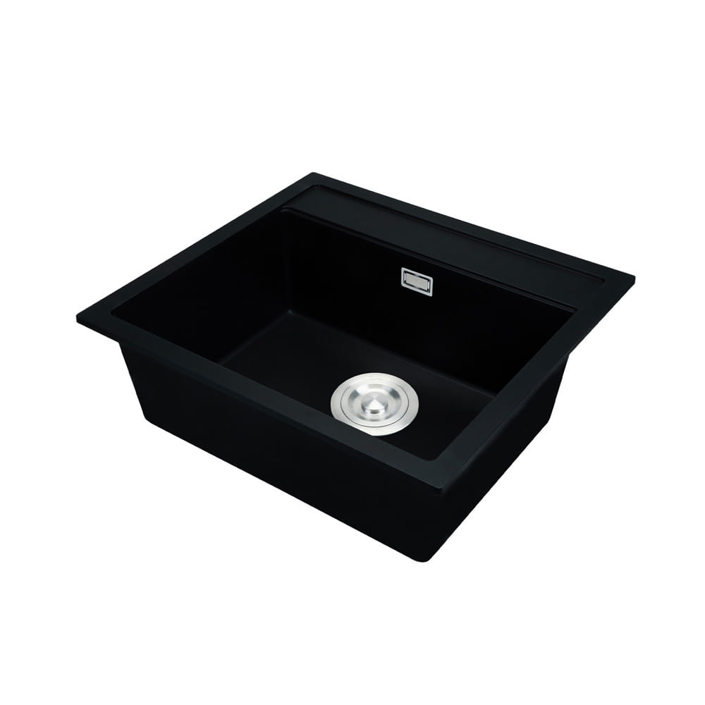 ซิงค์ฝัง 1 หลุม HAFELE STONEQ 495.39.636 สีดำ