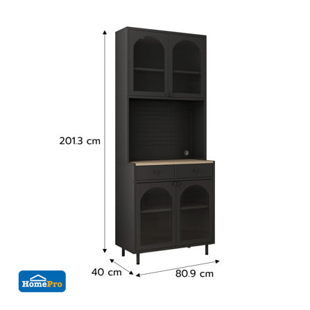 ตู้อเนกประสงค์ CABIN EBONY 80.9x201.3 ซม. สีดำ_2