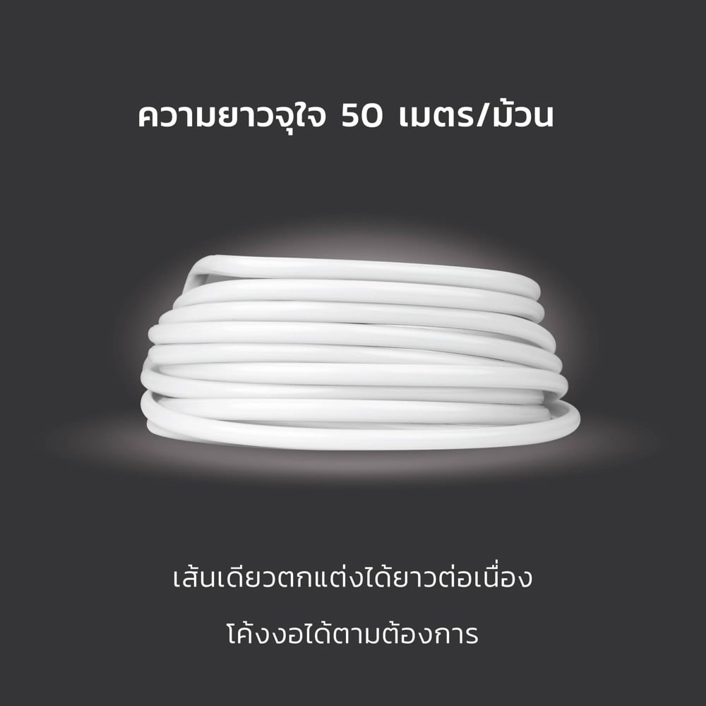 ไฟเส้น LED LAMPTAN STRIPFLEX DIFFUSE 13 วัตต์/เมตร WARM WHITE 50 เมตร