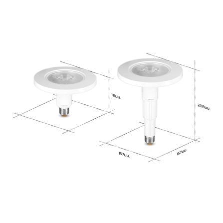 หลอด LED LAMPTAN DOWNLIGHT FASTFIT 12 วัตต์ DAYLIGHT/COOL WHITE/WARM WHITE E27_11