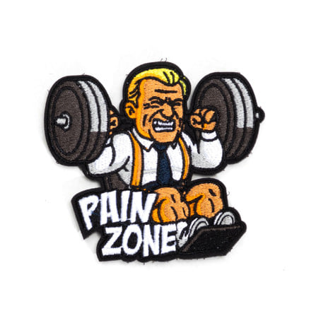 แพทช์ติดกระเป๋า OVCM SERIES นักกล้าม PAIN ZONE_0