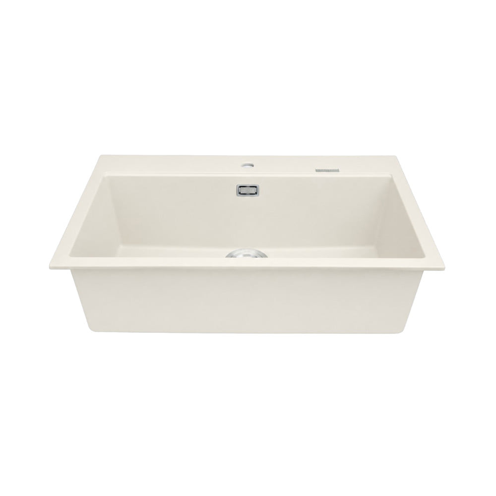 ซิงค์ฝัง 1 หลุม HAFELE STONEQ 495.39.640 สีขาว