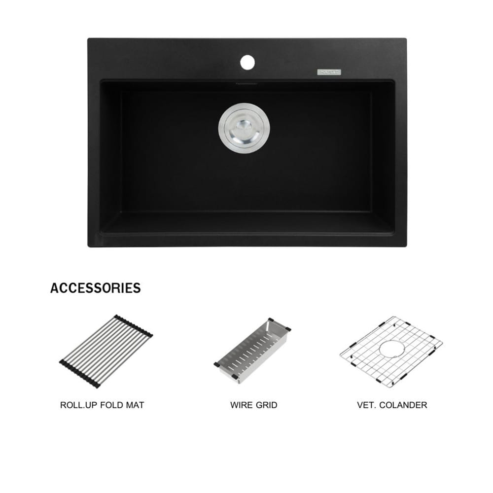 ซิงค์ฝัง 1 หลุม HAFELE STONEQ 495.39.630 สีถ่าน
