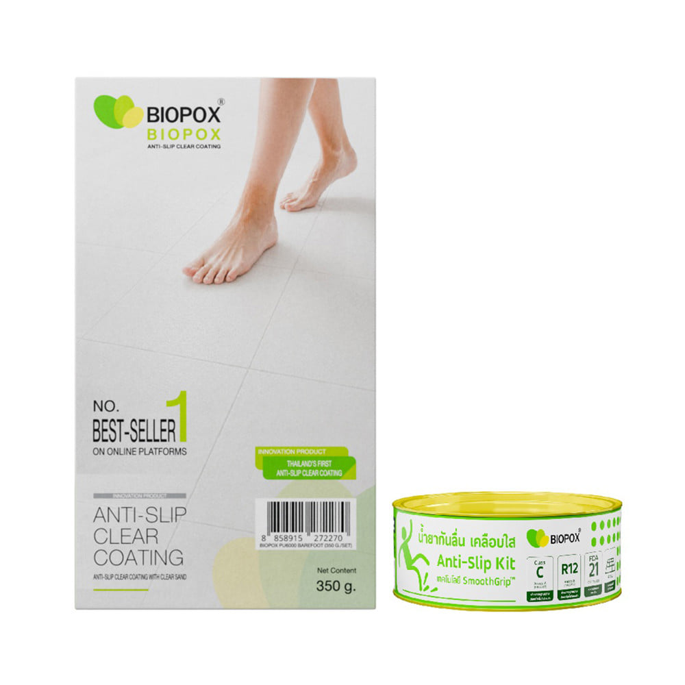 น้ำยากันพื้นลื่น BIOPOX 600 350 ก. สีใส