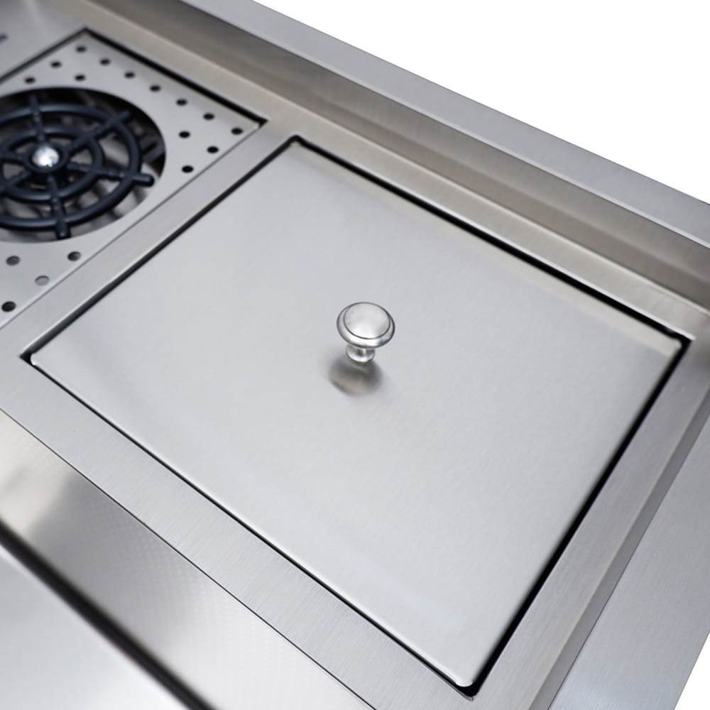 ซิงค์ฝัง 1 หลุม มีถังขยะในตัว AXIA EXPERTISE 10050 DB SV สีเงิน