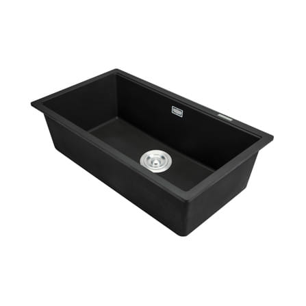 ซิงค์ฝัง 1 หลุม HAFELE STONEQ 495.39.634 สีดำ_1