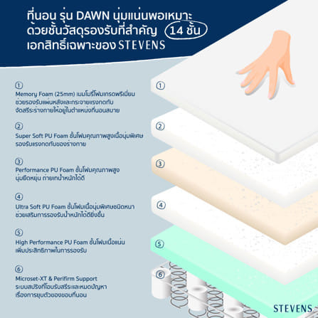 ที่นอนสปริง 3.5 ฟุต STEVENS DAWN_4
